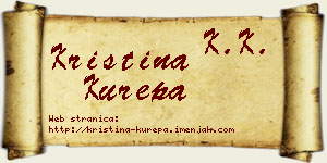 Kristina Kurepa vizit kartica